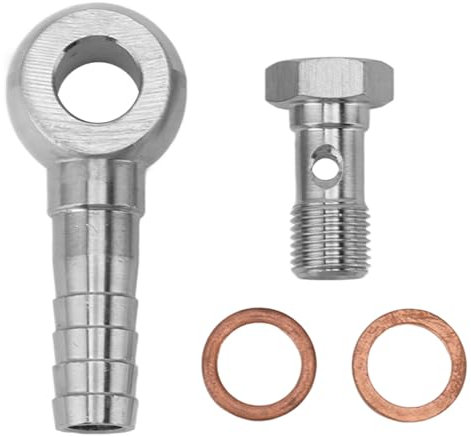 Banjo Bolt Unterlegscheiben Kit, 4 Zoll Metall Ingle Banjo Bolt Brake Fitting Adapter Ersatz Für Pipeline-Verbindungen