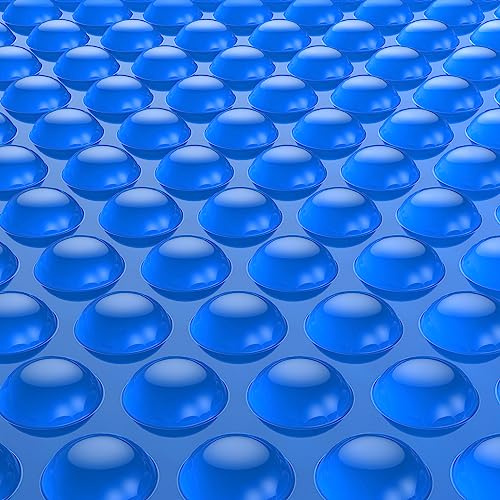 BigXwell Solar Pool Cover, Blue 16-mil 20x40 Foot Rectangle for In-Ground Pools, Heavy-Duty Insulating Cover, Heat Retaining Solar Blanket Cover.