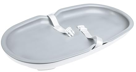 Ubbi Baby Changing Pad, Easy to Clean Waterproof Foam with Detachable Base, Safety Strap & Non-Skid Feet, Lightweight Nursery Diaper Changing Mat, Gray