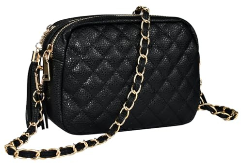YBCCBY Sac à Bandoulière pour Femmes, Sac a Main Femmes Bandoulieres Petit Sac à Main Chaîne Porté Epaule Cuir PU Sacs à Main Portés Epaule Femme avec Pochette pour Cartes pour Shopping Soirée