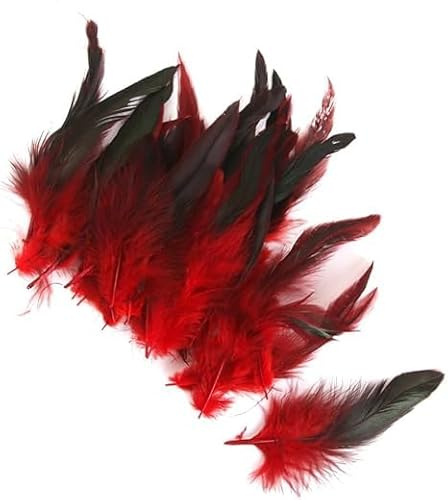 50 Feather Nature Feather Feather Carnival Halloween Costume,Red Handicrafts, Painting and Handicrafts Arts & Crafts