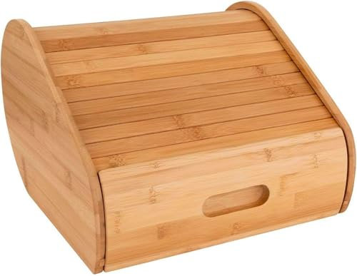 Hogar y Mas PANERA DE Mesa BAMBÚ con CAJÓN Natur 30,4X33X21,6CM