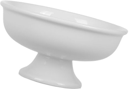 GLEAVI Cuenco Moderno De Cerámica Pedestal Decorativo Para Servir y Expositor