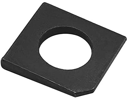 NVCBYEPDA Arandelas Cuadradas, Junta, Almohadilla Oblicua Cuadrada Negra, Pendiente cuadrangular, M6-M30(M12*10pcs)