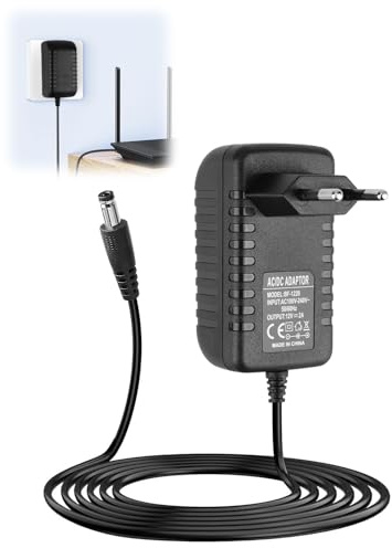 12V 2A Netzteil, AC 100-240V 50 60Hz auf DC 12 Volt Transformator, Power Netzadapter mit 5,5x2,5mm Universal für LED-Streifen Router CCTV Kameras Lautsprecher Monitor Festplatte (24W)