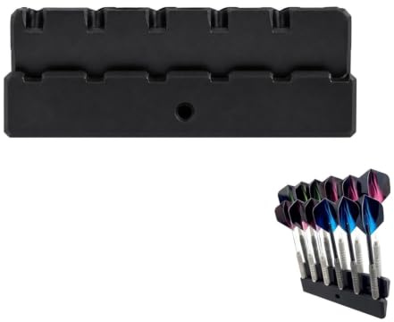HAPPOW 2Pcs Darts Holder Wall Mounted Dart Rack, Holds 6 Darts, Dart Board Wall Mount Storage Display, Dart Board Stand Accessory for Steel & Soft Tip Darts, Ideal for Game Room Home Bar