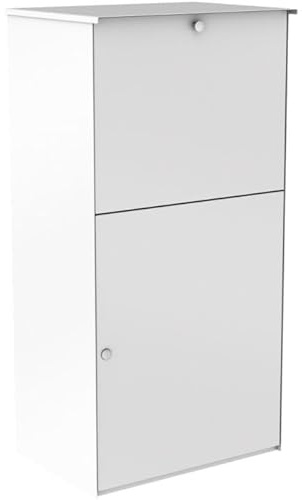 KNOBLOCH KNOBOX PRO 10 Paketbox, Weiß RAL9016 | XXL Paketkasten, rostfrei, wetterfest
