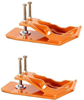 Aolidsive Protector de Cubo de Tractor, Protector de Borde de Acero Al Carbono Resistente de 11x4 Pulgadas para Quitanieves y Cuidado del Césped