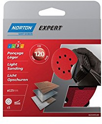 Norton DISQUE ABRASIF D125 G120 X 5