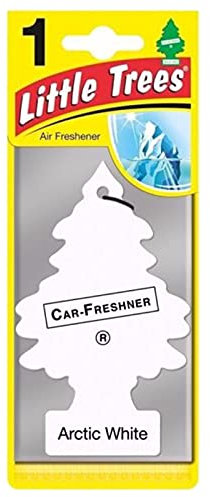 Little Trees Air Freshener Tree MTR0061B Arctic White Fragrance For Car Home Boat Caravan - 24 Pack