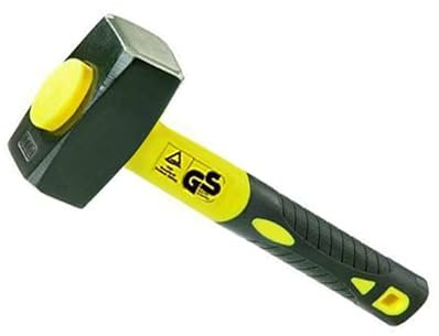 Kippen 3003AM2 - Mazzetta con Testa da 1000 grammi in Acciaio Forgiato DIN 6475. Manico Sintetico Passante Antisfilo con Impugnatura Ergonomica e Inserto in Gomma.