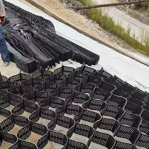ERRULAN Kiesgitter 2 Wabe Geo Ground Grid Kunststoffpflaster Für Auffahrten, Wabe Skalierbar Geogitter-Kies-Stabilisator, Grid Gravel System Füllung Kies Sand (Color : WxH, Size : 2x7 m/6.5x23 ft)