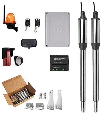 Apriporta Elettrico, Tuya WIFI Apri Cancello Automatico Casa Fattoria Villa Cancello Battente for Lungo O 600LB Più Facile Apri Cancello Attuatore Lineare Più Vicino for Vialetto ,per cancello(Xhouse