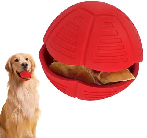 Balle Distributeur Snack Pour Chiens,Jeu De Casse-tête Pour Chiens Avec Distributeur De Snack | Jouets Interactifs Pour Chiots, Chargeur Lent Pour Mâchoires Agressifs Pour Le Divertissement