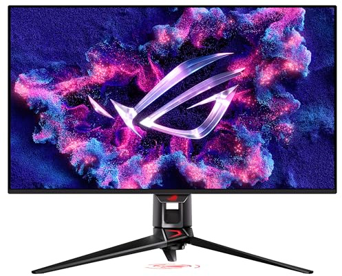 ASUS ROG Swift OLED PG32UCDMZ Monitor Gaming de 32 4K (3840x2160) Panel QD-OLED, 240 Hz, 0.03 ms, G-Sync, disipador térmico, película de grafeno, 99% DCI-P3, USB Tipo-C y DisplayWidget Center