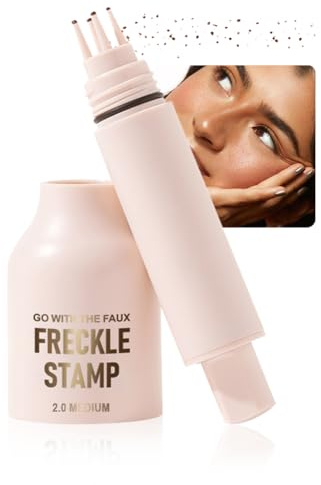 Make-up Freckles Pen mit Drucktechnik | Natürliche Sommersprossen Stift für Halloween & Sonnengebräunte Kosmetik | 24h Haltbar & Wasserdichter Freckle Stamp für empfindliche Haut | 2.0 Mittel