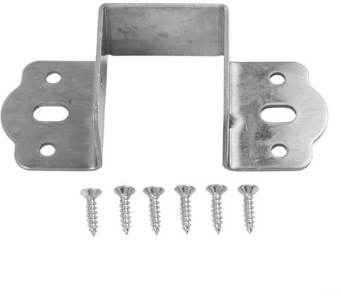 Reliable Bed Rail Brackets for Secure Fixation of Wooden Bed Beams and Frames (gold 35mm)