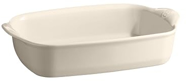 Emile Henry Eh029650 Petit Plat à Four Rectangulaire Céramique Beige Argile