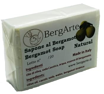 sapone solido naturale all' olio di oliva e bergamotto 100g
