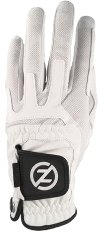 Zero Friction Guanto da golf da uomo Ultra Feel Cabretta in pelle sinistra, bianco
