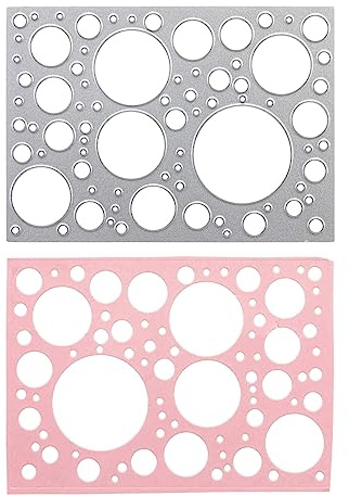 Stanzenshop Stanzschablone Platte mit Kreisen, Stanzformen, Schablonen, Scrapbooking, Kartenherstellung, DIY, Prägeschablonen, Papierkarten, Cutting Dies