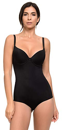 Channo Body Reductor Mujer con Efecto Invisible de Licra Moldeador Body Shaping (Negro, M)
