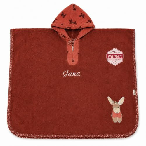 my-mosaik Sterntaler Baby-und Kinder Badeponcho 100% Baumwolle mit Namen bestickt/Personalisiert