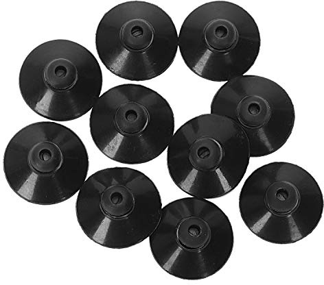 10 X Schwarz Gummi 27Mm Saugnapf Clip Saugnapf für Aquarium Pumpe