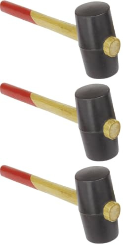 Brüder Mannesmann M 709-065 Hartgummihammer, 65 mm Durchmesser, 1 Stück (Packung mit 3)