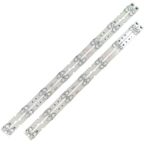 HABITZ 4 Stück/Set LED-Streifen kompatibel for Thomson TV 55UD6406 55UD6406X1 55UD6306 55UD6306X1 LVU550NDEL CP9W13 GIC55LB111_3030F2.1D_V0.6