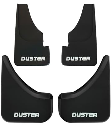 acpar Compatibile con Dacia Duster (HS) 2010-2017 Parafanghi Anteriori e Posteriori Set del Veicolo 4 Pezzi Nero