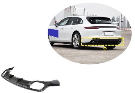 Auto Heckstoßstange Lippe Diffusor Spoiler für Porsche Panamera 2017 2018 2019, Auto Heckspoiler Heckdiffusor Unterlippe Stoßfängers Kratzfest Schützen Karosserie Zubehör