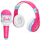 COLORBABY Barbie Set Auriculares inalámbricos Bluetooth de Diadema y micrófono, Luces de Colores, Juego Karaoke, Incluye Cable USB, Regalos para niñas de 4 años, Juguetes de niña (47868)
