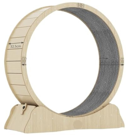 OZWYCY Katzenlaufrad Katzen-Laufband, Haustier-Katzen-Fitness, leiser Roller, Sport-Laufrad, Katzen-Klettergerüst, Kratzbrett, Läufer, Spielzeug Katzenlaufrad für den Lnnenbereich(S)