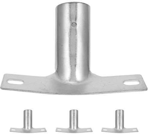Didiseaon 4pcs Iron Broom Handle Connector Replacement Silver | Easy Installation, Versatile Fit for Household Cleaning, Comfortable Grip, Set of Four Brackets