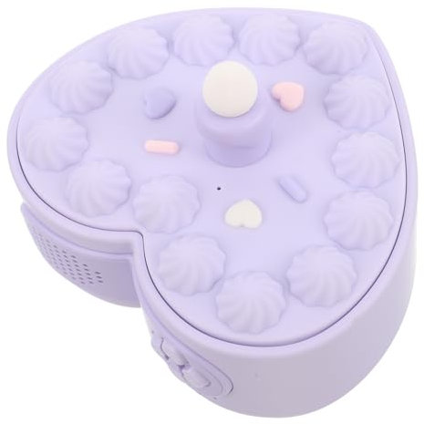 LIFKOME Cute Herz Kuchen Lautsprecher Tragbarer Kabelloser Lautsprecher Mit Licht Wiederaufladbar Lauter Für Zuhause Und Auto Mit Kerzenlichtern