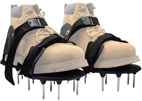 Zapatos aireadores – Zapatos con Pinchos para césped – Herramienta portátil de jardín al Aire Libre con Pinchos Resistentes para Fertilizantes de Tierra, césped, césped, Corte, paisajismo