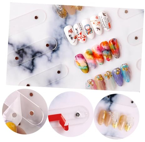 GALPADA Expositor De Muestras De Uñas Tablero De Colores De Esmaltes Estante De Manicura Resistente