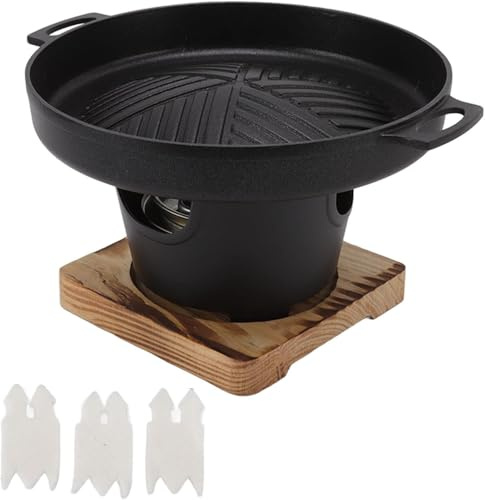 Portable Bbq Grill, Japanese Table Grill, Non-stick Mini Hibachi Grill, Camping Chef Yakiniku Grill, Charcoal Oven For Outdoor Picnic, 9.3 Inches
