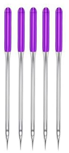 5 agujas para máquina de coser, agujas de acero inoxidable, agujas regulares para máquina de coser