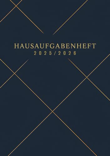 Hausaufgabenheft 2025/2026 Blau mit Datum: Dein Schülerkalender für Grundschule und Gymnasium, Schulplaner für Jungen und Mädchen, Hausaufgabenplaner DIN A5