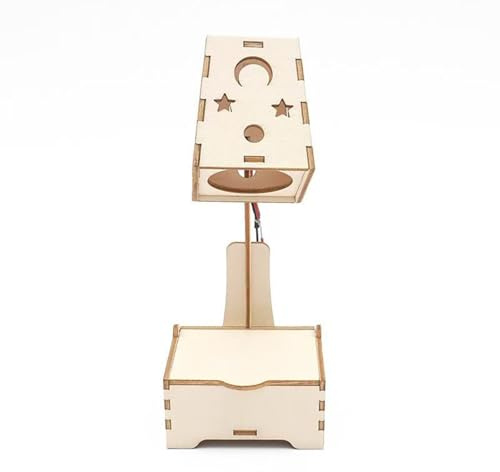 TRACYE Lampada da Scrivania Puzzle 3D in Legno,Fai da Te Giocattolo Scientifico,Strumento di Apprendimento Interattivo,Kit di Artigianato Educativo