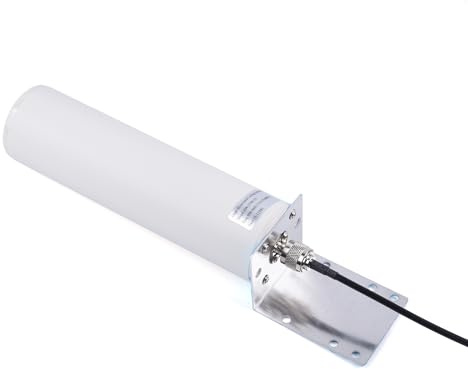 WSOLDMA 10–12 dBi Omni-Antenne 4G LTE Außenantenne – 698–2700 MHz, Dual Slider N Female