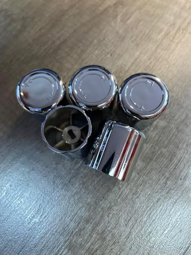 TC Lockshield Radiator Valve Wheelhead Plastic Cap Chrome pack of 5