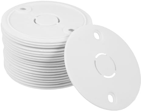 CLISPEED 20 Cubiertas para Interruptores Orificio, Placas de Pared Eléctricas Tipo 86, Color Claro, para Paneles de Techo y Enchufes, Protección Segura y Decoración Funcional para Hogar