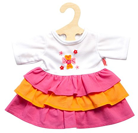 Heless 1324 - Kleid Pinky im angesagten Colour-Blocking-Stil, für Puppen, Größe 28 - 35 cm