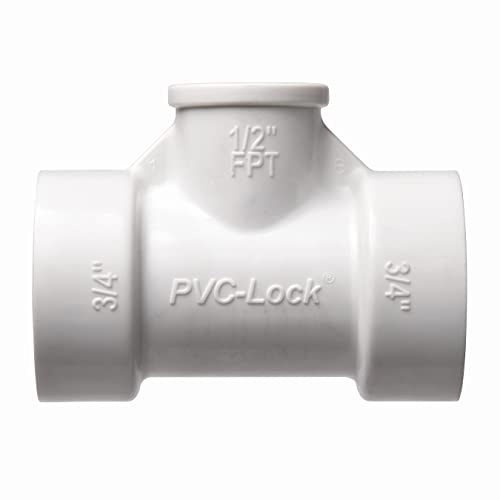 Orbit 34772 FPT PVC-Lock Tee, 3/10,2 cm X 1/5,1 cm