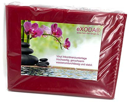 Exoda Laken Incontinencia Rojo Funda de colchón Lavable hasta 95 Grados
