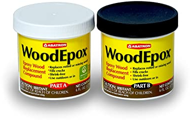 Abatron WoodEpox Epoxy Wood Replacement Compound, 12 oz Kit, Part A & B