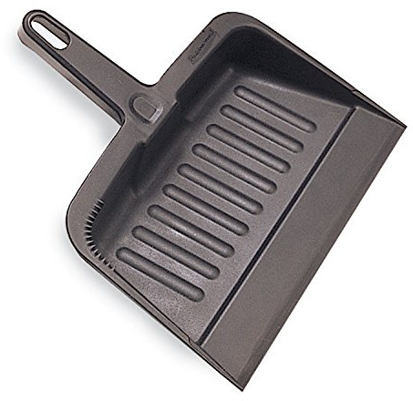 Rubbermaid Commercial 2005-CC Dust Pans, 8 1/4 x 12 1/4, Plastic, Charcoal